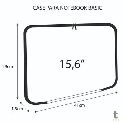 Case para Notebook 15.6 Pols Reliza Basics Preto - 000284 Truedata