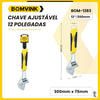 Chave Inglesa Ajustável 12 Polegadas BomVink - BOM-1283 Truedata
