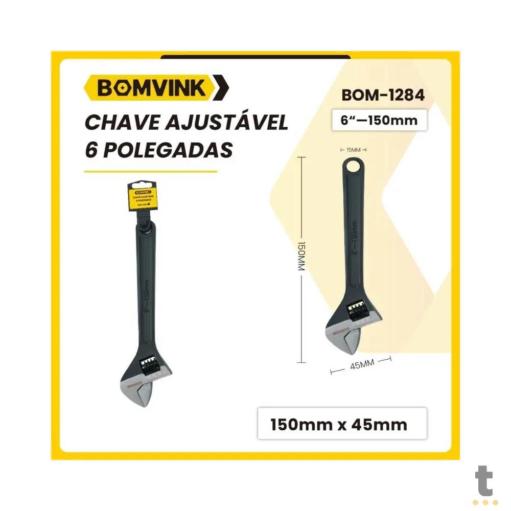 Chave Inglesa Ajustável 6 Polegadas BomVink - BOM-1284 Truedata