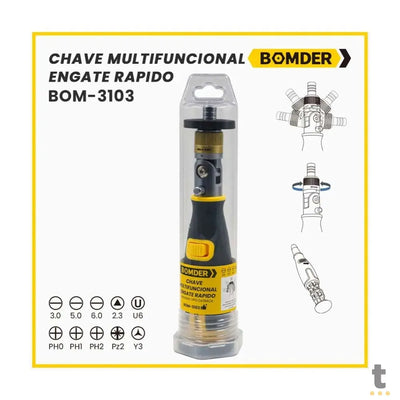Chave Multifunções Tipo Catraca Engate Rapido 10 Pontas Bonder - BOM-3103