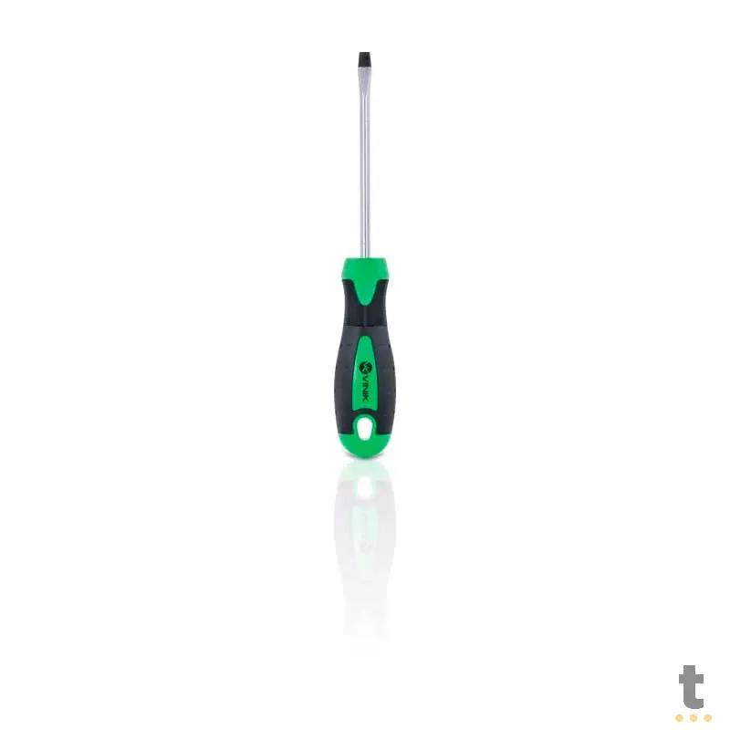 Chave de Fenda 5 X 100 MM - 3/16 X 4 Pol Em Aço Cromo Vanadio Cabo Ergonômico - 26152 Truedata