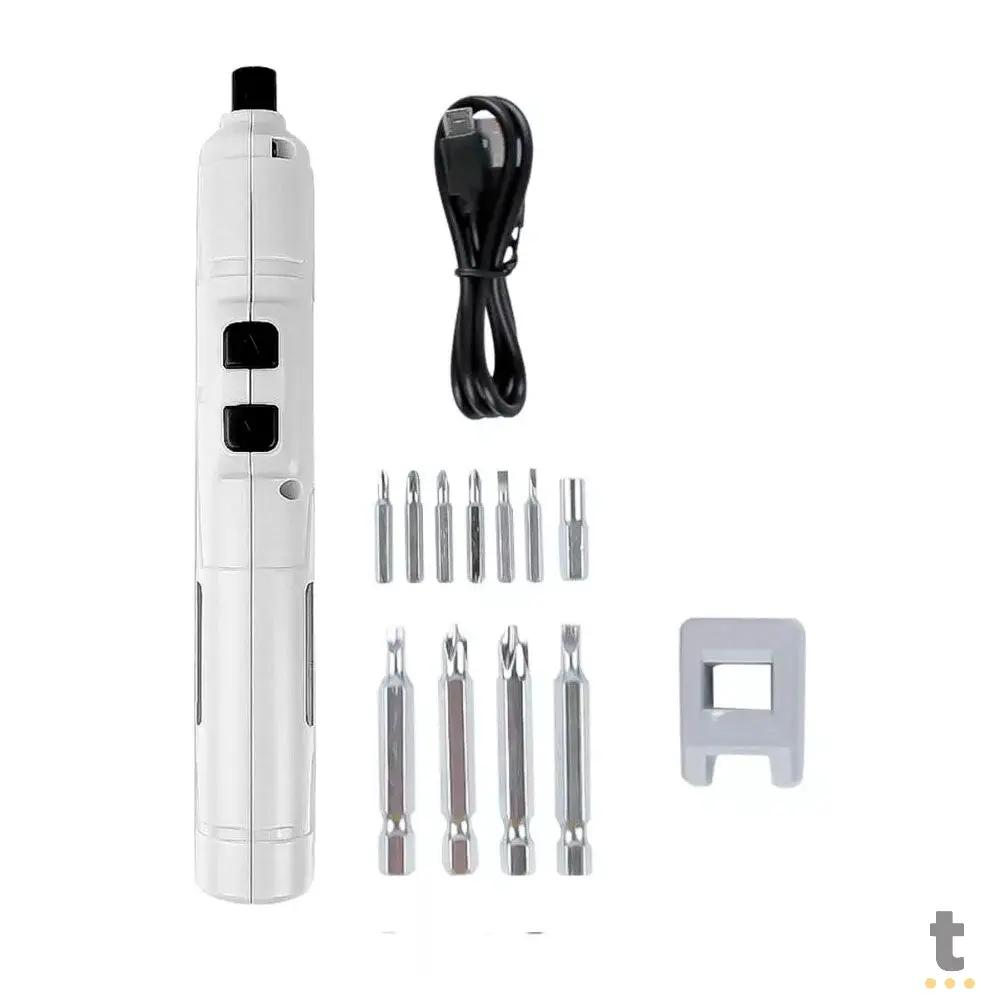 Chave de Fenda Elétrica Sem Fio Bomder 250Rpm 1300Mah C/ 12 Ponteiras - BOM-9911 Truedata