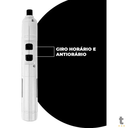 Chave de Fenda Elétrica Sem Fio Bomder 250Rpm 1300Mah C/ 12 Ponteiras - BOM-9911 Truedata