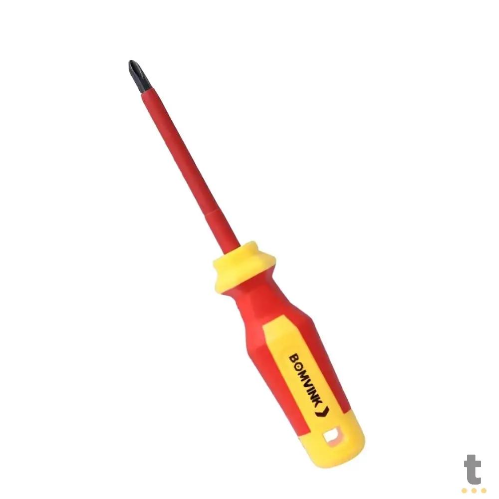 Chave de Fenda Phillips 1/4 4 Polegadas BomVink Ponta Magnética - BOM-1143 Truedata