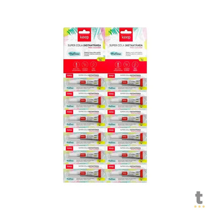 Cola Instantânea Multiuso Media Viscosidade 2g Cartela Com 12 Unidades Keep - EI083 Truedata