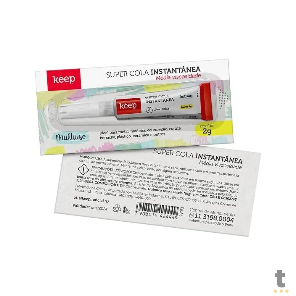 Cola Instantânea Multiuso Media Viscosidade 2g Keep - EI083 Truedata