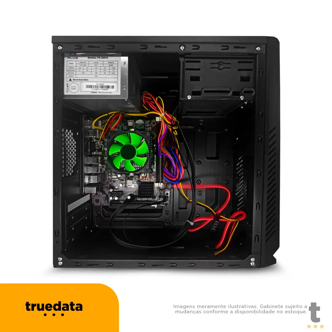 Computador Desktop Truedata Intel Core I3-2100 3.1ghz 4gb Ssd 120gb Truedata