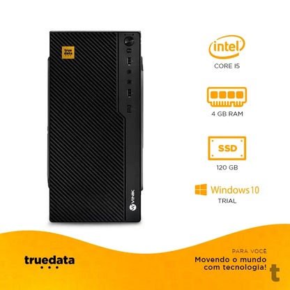 Computador Desktop Truedata Intel Core I5-2320 3.0ghz 4gb Ssd 120gb Truedata