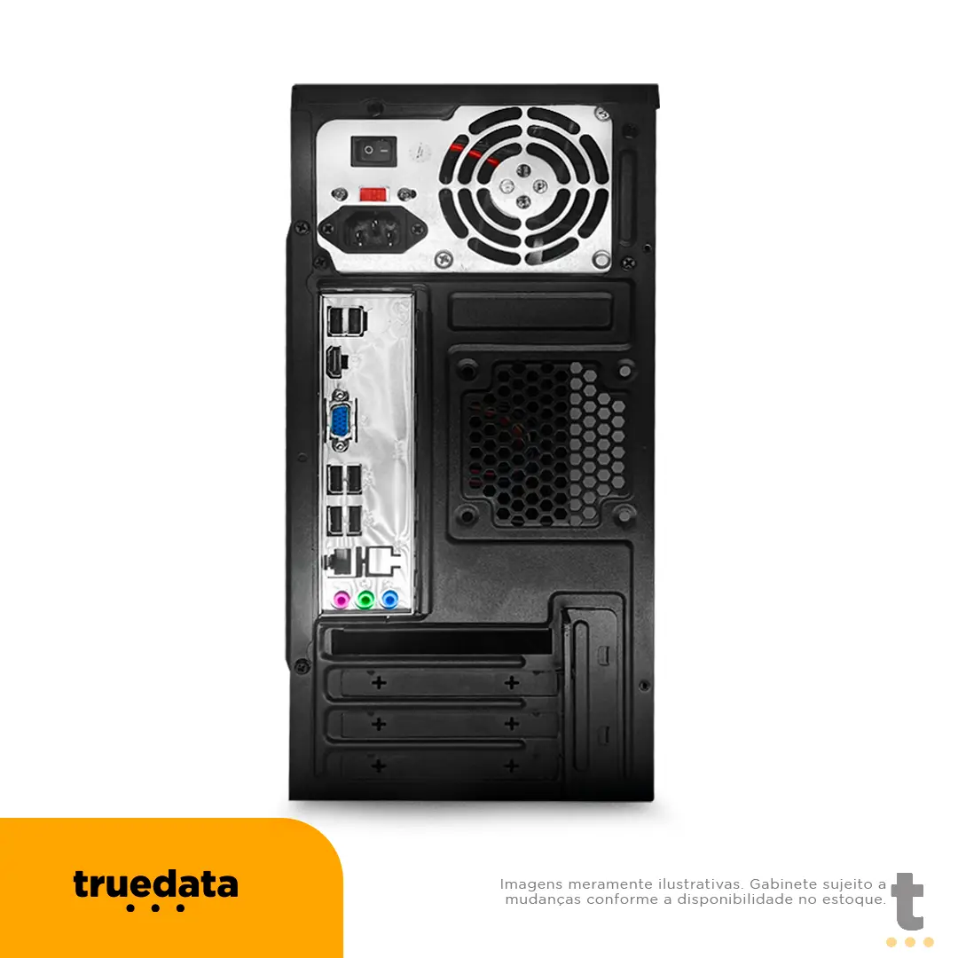 Computador Desktop Truedata Intel Core I5-2400 2.5ghz 4gb Ssd 120gb Truedata