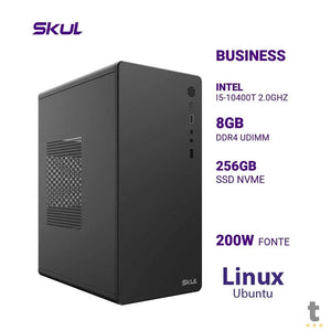 Computador Desktop Truedata Skul Intel Core I5-10400T 2.0ghz 8gb Ssd 256gb Fonte 200w - 339126