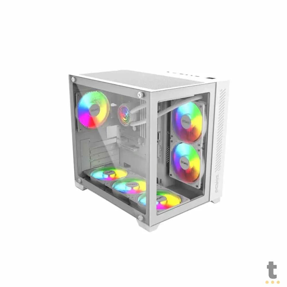 Computador Gamer Truedata Intel Core i5-12400f 16gb Ddr5 1Tb Ssd Nvme RTX 4060 8Gb White Edition Fonte 500w Branco Truedata