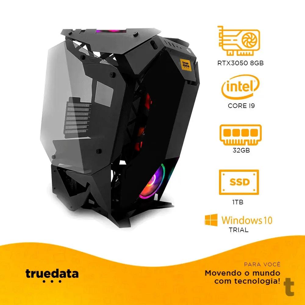 Computador Gamer Truedata Intel Core i9-10900 2.8Ghz 32gb Ddr4 Ssd 1Tb Pl Video RTX3050 8Gb Nvme Fonte 750w Truedata