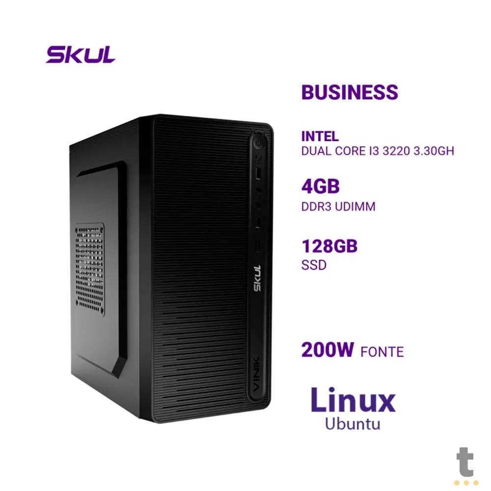 Computador Truedata Skul b300 Intel I3-3220 3.3Ghz 4gb Ssd 120gb Fonte 200w Truedata