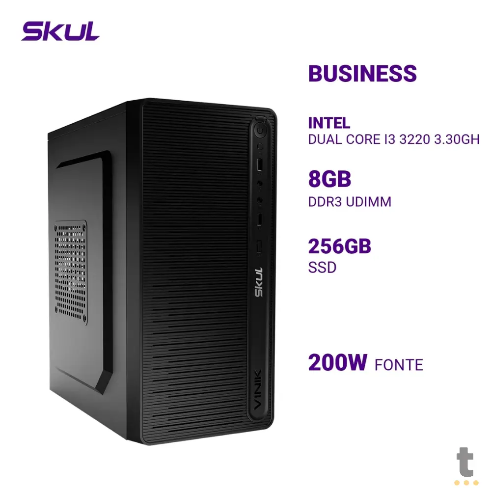 Computador Truedata b300 Intel I3-3220 3.4Ghz 8gb Ssd 256gb Fonte 200w - 215199 Truedata