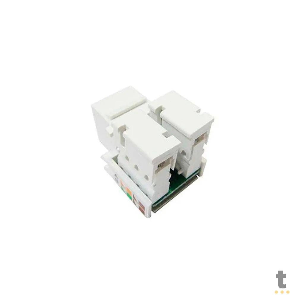 Conector Femea Keystone Rj45 Cat5 Seccon - WT-2001C/W Truedata