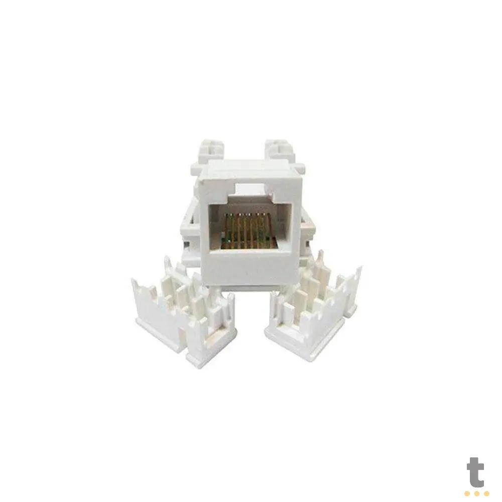 Conector Femea Keystone Rj45 Cat5 Seccon - WT-2001C/W Truedata