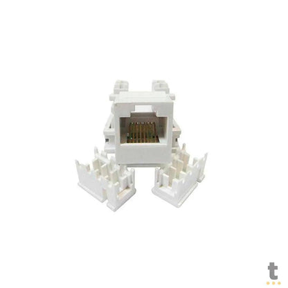 Conector Femea Keystone Rj45 Cat5 Seccon - WT-2001C/W Truedata