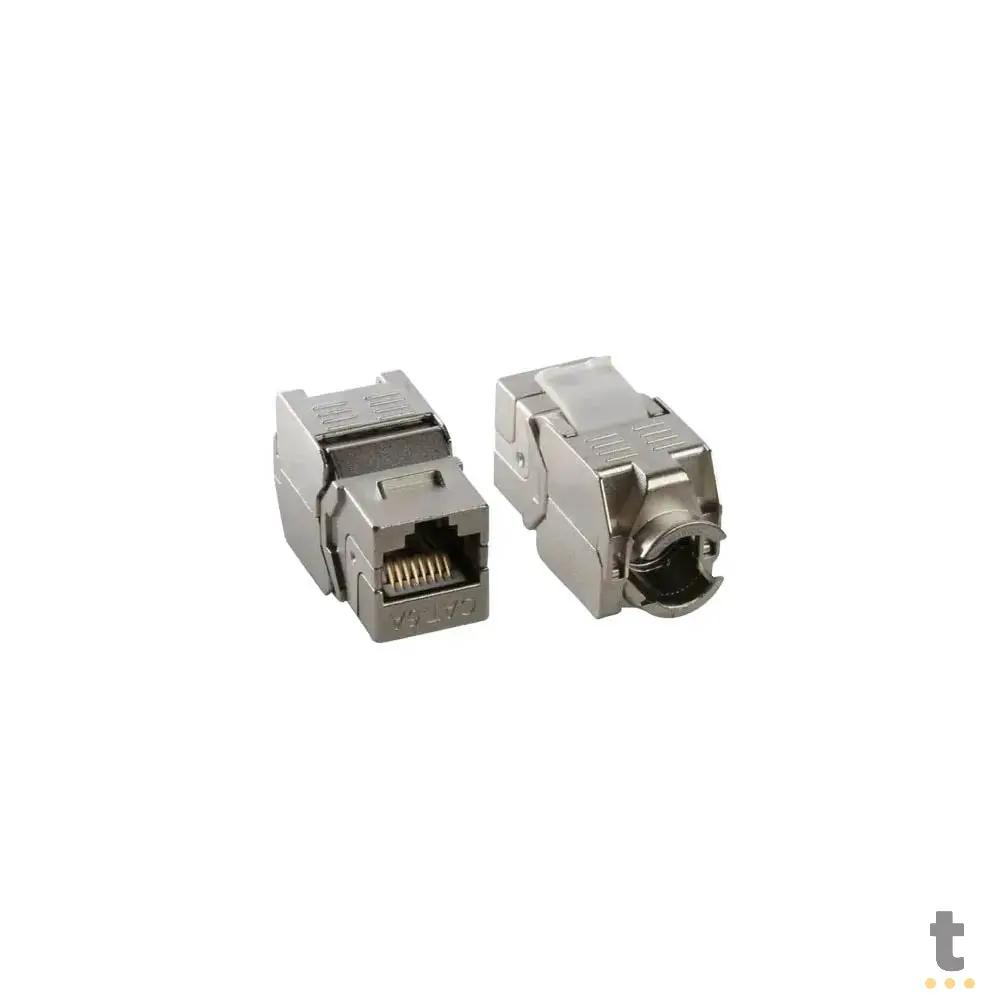 Conector Femea Keystone Rj45 Cat6 Blindado Truedata