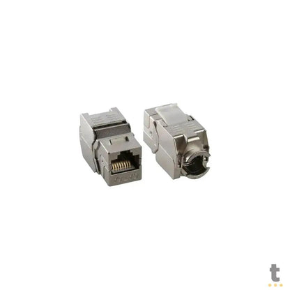Conector Femea Keystone Rj45 Cat6 Blindado Truedata