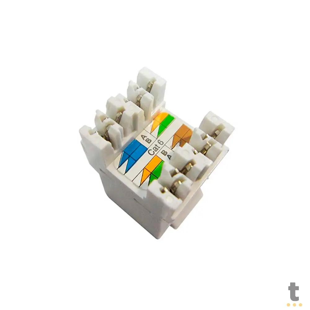 Conector Femea Keystone Rj45 Cat6 Seccon - WT-2002 Truedata