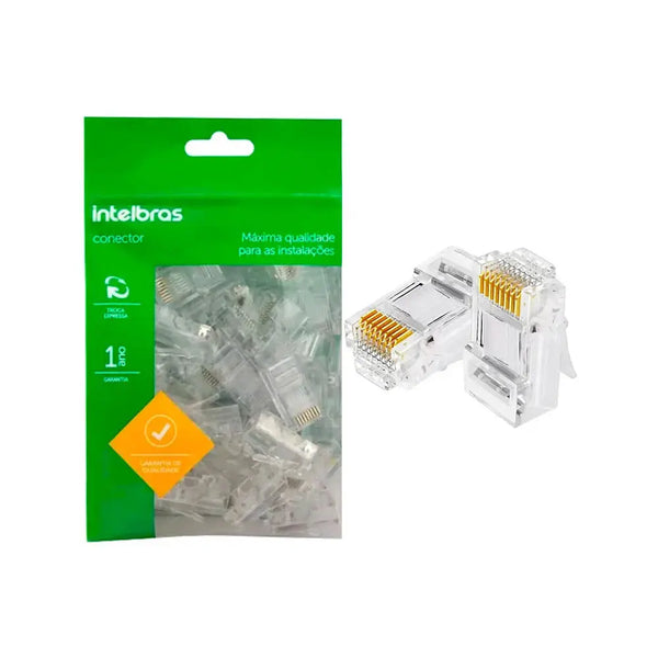 Conector Macho Rj45 Cat6 Intelbras