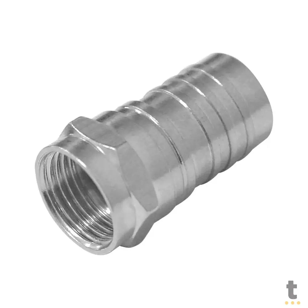 Conector P/ Cabo RG6 F de Crimpagem - EV15 Truedata