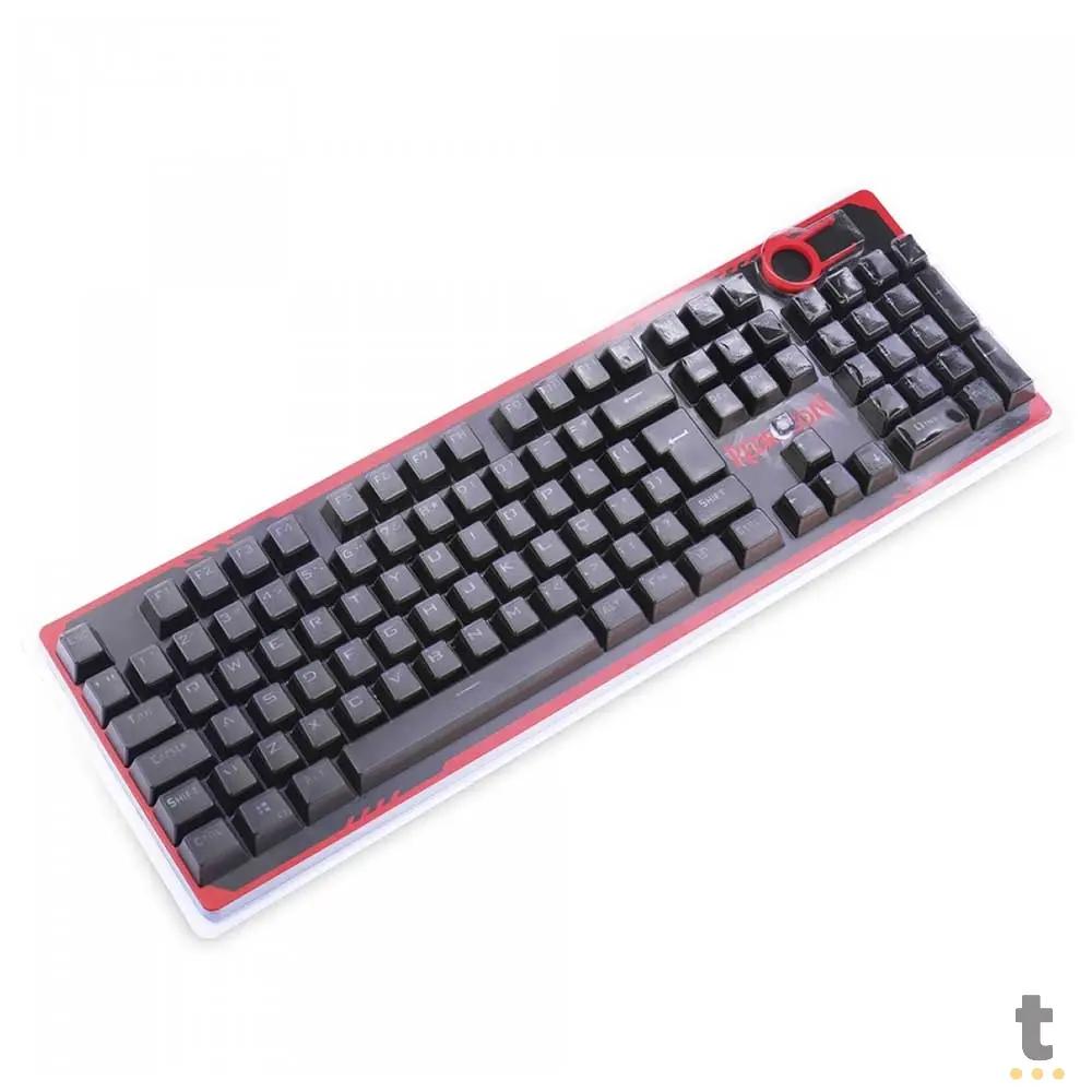 Conjunto de Keycaps Redragon Double Shot Preto - A108 Truedata