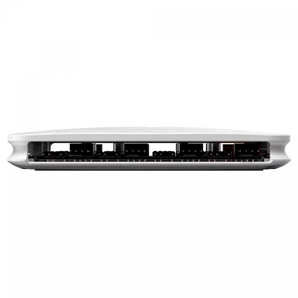 Controlador de Fans PCYes Light Core C/ Controle Remoto 9 Portas PWM + ARGB Branco - PELC9PGBR Truedata