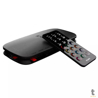 Controlador de Fans PCYes Light Core C/ Controle Remoto 9 Portas PWM + ARGB Preto - PELC9PVBR Truedata