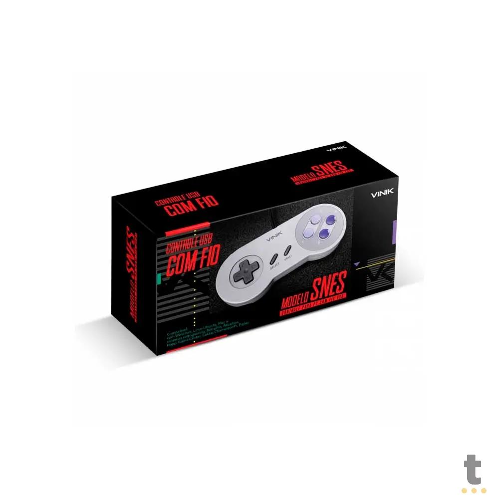 Controle SNES para PC Vinik USB - 107482 Truedata
