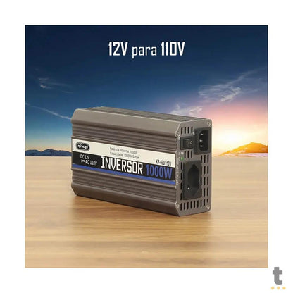 Conversor Inversor de Tensão Veicular 1000w 12v p/ 110v Knup - KP-590 Truedata
