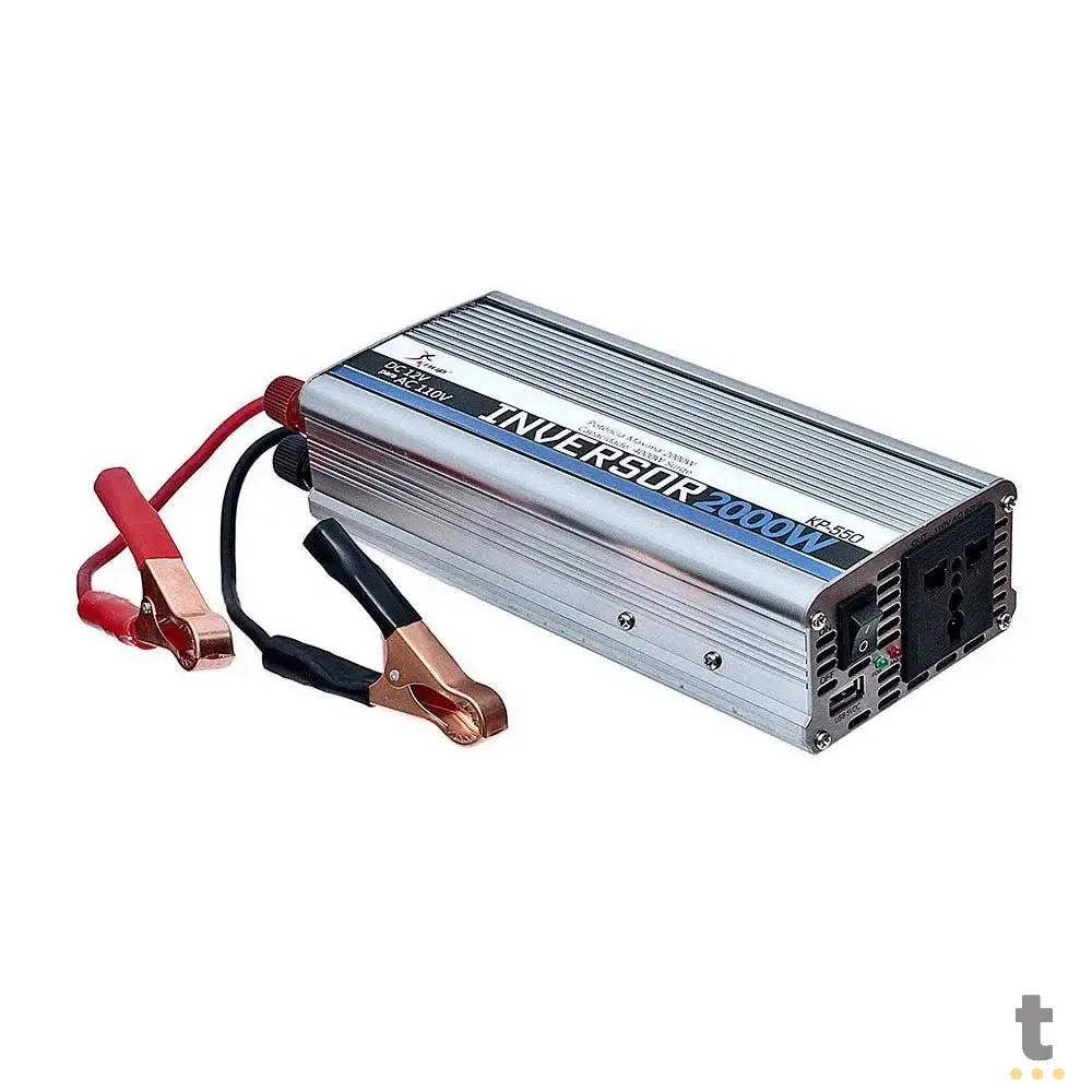 Conversor Inversor de Tensão Veicular 2000w 24v p/ 110V Knup - KP-551 Truedata