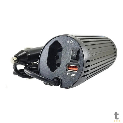 Conversor Inversor de Tensão Veicular 200w 12v p/ 110V Knup - KP-IN902-110V Truedata