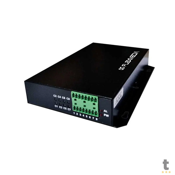 Conversor RX de Contato Seco SM53 4 Saídas C/ Alarme Flexmedia - MCFO/CSS 4R-AL