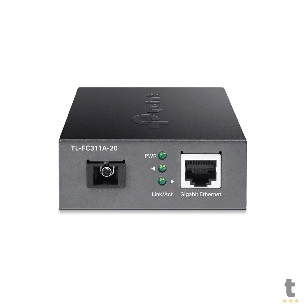 Conversor de Midia WDM Tp-Link Gigabit Monomodo - TL-FC311A-20 Truedata