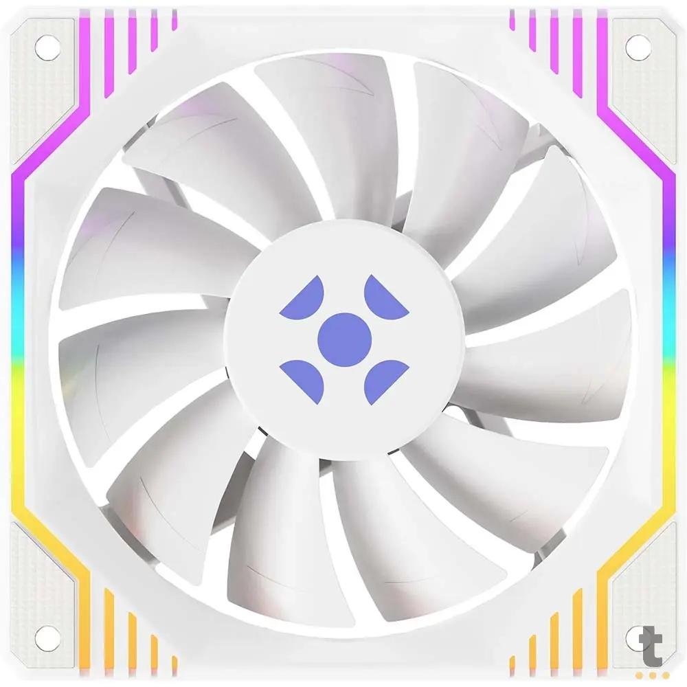 Cooler Fan Para Gabinete Fortrek Frosty Rainbow Branco 120mm - 83901 Truedata