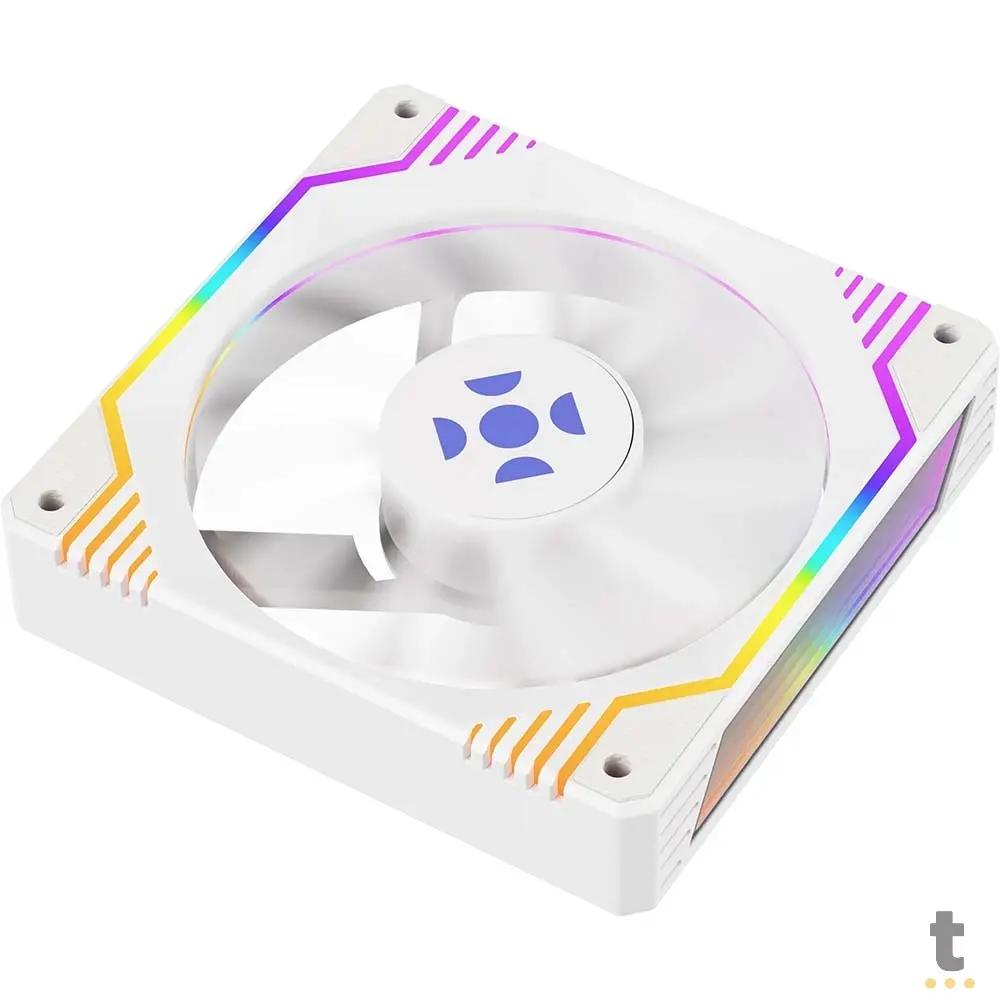 Cooler Fan Para Gabinete Fortrek Frosty Rainbow Branco 120mm - 83901 Truedata