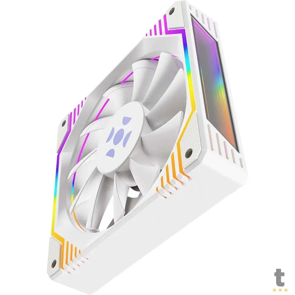 Cooler Fan Para Gabinete Fortrek Frosty Rainbow Branco 120mm - 83901 Truedata