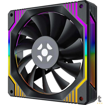 Cooler Fan Para Gabinete Fortrek Frosty Rainbow Preto 120mm - 83900 Truedata