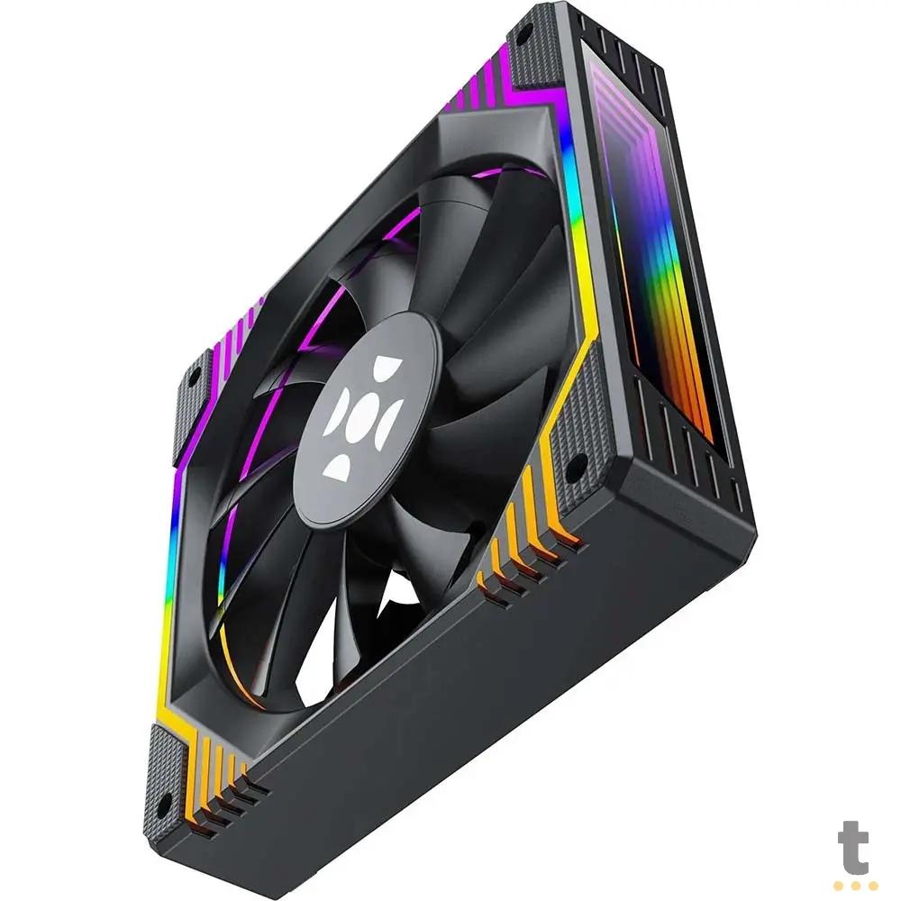 Cooler Fan Para Gabinete Fortrek Frosty Rainbow Preto 120mm - 83900 Truedata