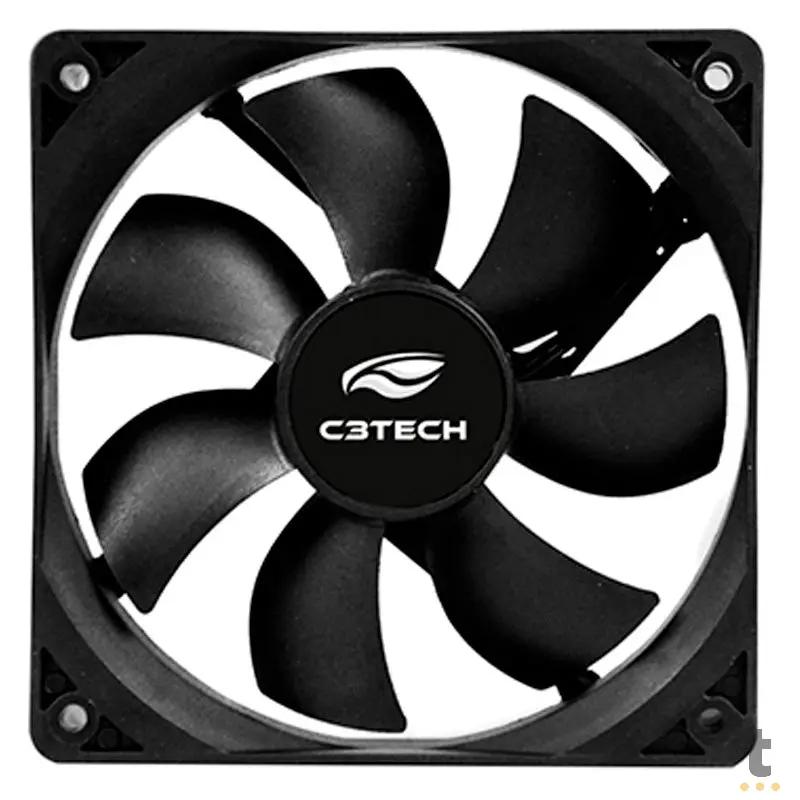 Cooler Fan para Gabinete C3Tech F7100 120x120x25mm Black Truedata
