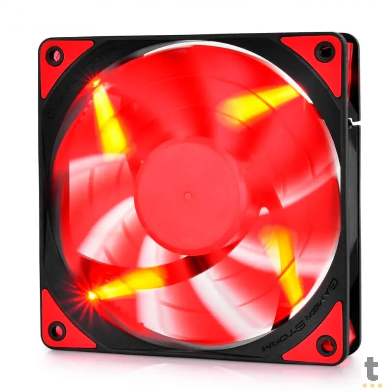 Cooler Fan para Gabinete Deepcool Led 120x25mm Red - TF120 Truedata