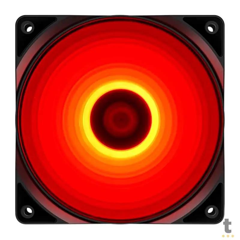 Cooler Fan para Gabinete Deepcool RF120R Led Vermelho 120mm - DP-FLED-RF120-RD Truedata