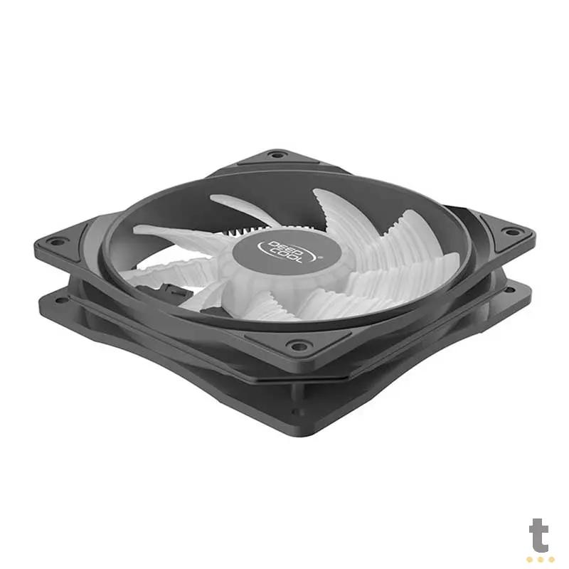 Cooler Fan para Gabinete Deepcool RF120R Led Vermelho 120mm - DP-FLED-RF120-RD Truedata
