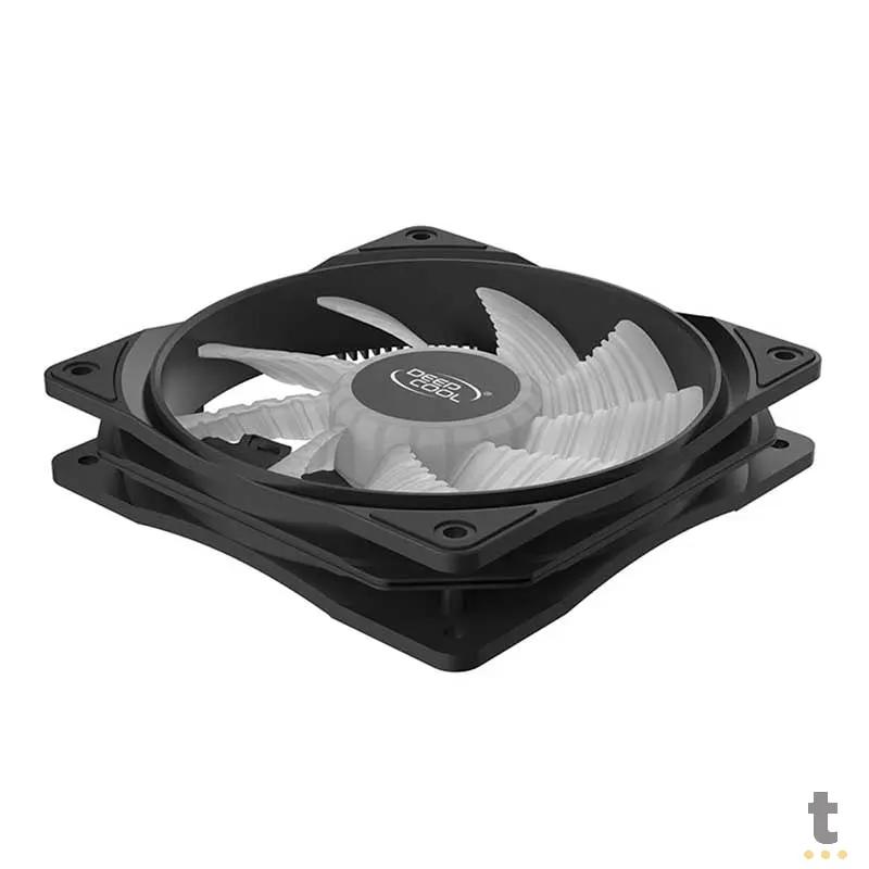 Cooler Fan para Gabinete Deepcool RF120W Led Branco 120mm - DP-FLED-RF120-WH Truedata
