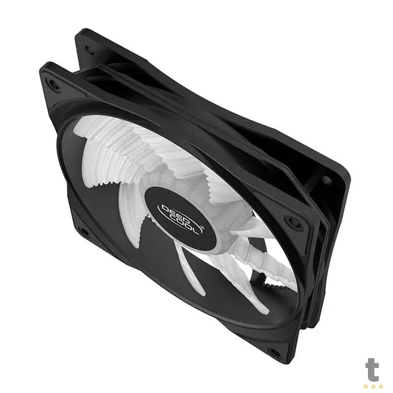 Cooler Fan para Gabinete Deepcool RF120W Led Branco 120mm - DP-FLED-RF120-WH Truedata
