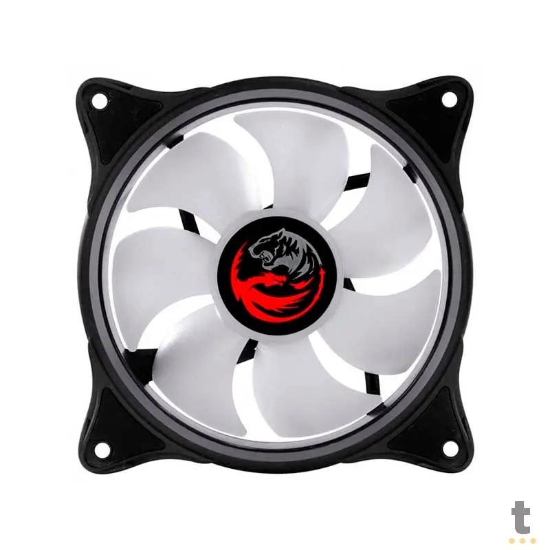 Cooler Fan para Gabinete PCYes Huracan H2 Led RGB 120mm 06 Pinos - PH2RGB120 Truedata