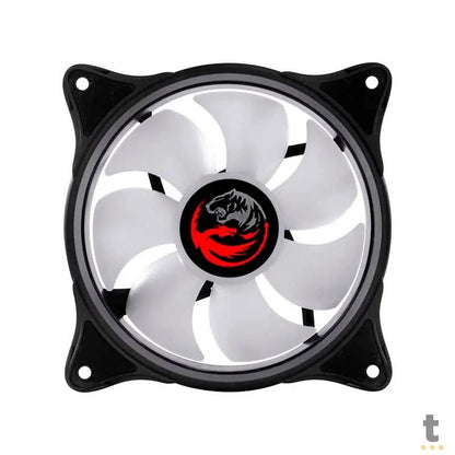 Cooler Fan para Gabinete PCYes Huracan H2 Led RGB 120mm 06 Pinos - PH2RGB120 Truedata