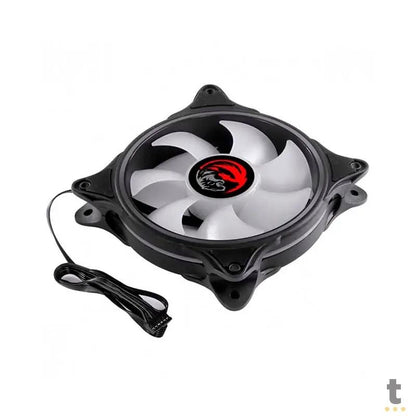 Cooler Fan para Gabinete PCYes Huracan H2 Led RGB 120mm 06 Pinos - PH2RGB120 Truedata
