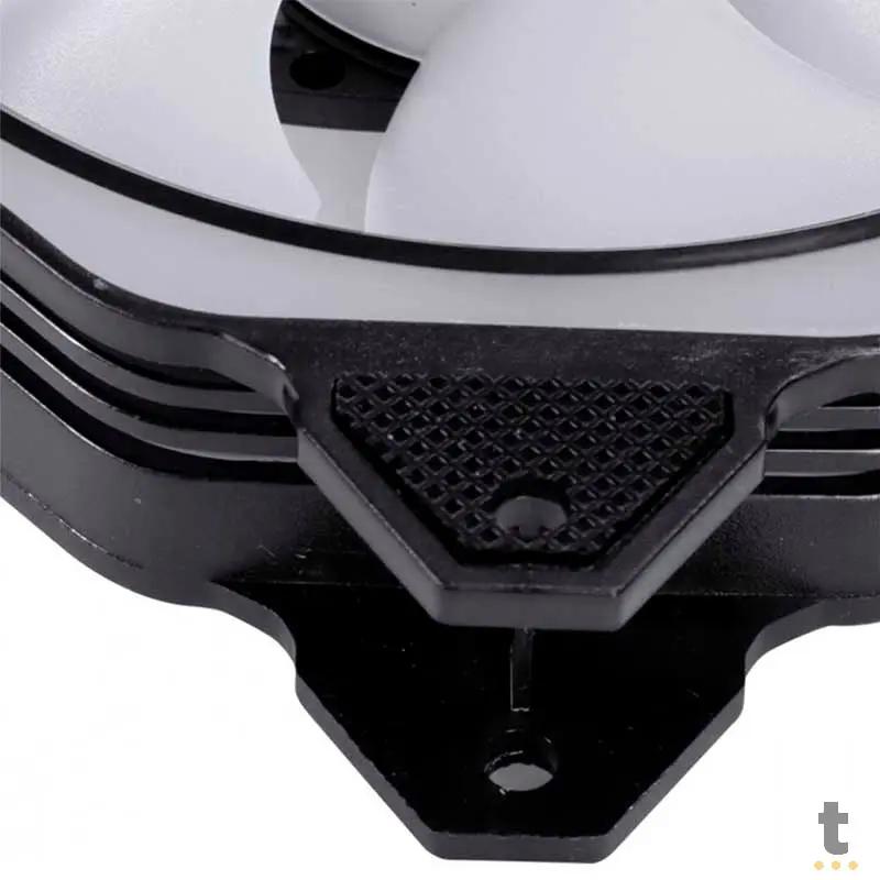 Cooler Fan para Gabinete PCYes Huracan H3 Led RGB 120mm 06 Pinos - PH3RGB120 Truedata